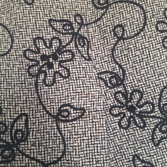 💙 Talbots Floral Embroidered Wool Pencil Skirt Size 8 Fall Warm Classy Preppy - Picture 7 of 8